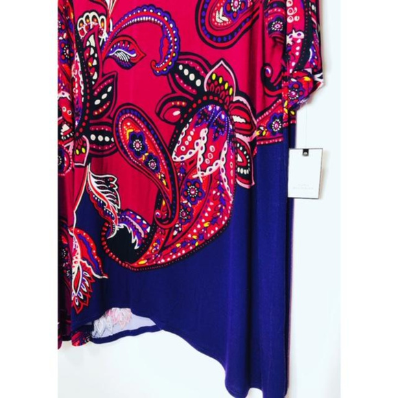 Women's Dana Buchman Paisley Pink Puple Tunic XXL - Picture 4 of 8